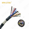 Özel PVC Kılıf Kalaylı Bakır Örgülü Korumalı Kablo 25C × 24AWG 440V 105 ℃