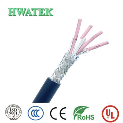 UL2103 1P × 26AWG + 2C x 28AWG Kalkanlı Tintalı Bakır Döşeli XLPE yalıtım PVC Ceket 300V 105 °C örgü USB 2.0 kablosu