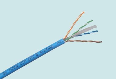Kategori 6 Lan Kablo UTP Cat 6 PVC Ceket / FRPE Ceket ile Halojen Ücretsiz