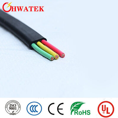 300V Anma Gerilimli Endüstriyel XLPE Kılıflı 3 Damarlı Esnek Yassı Kablo