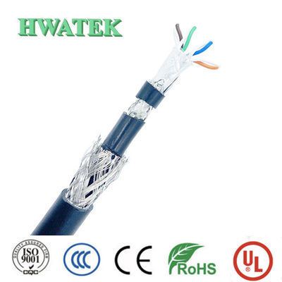 UL2103 1P × 26AWG + 2C x 28AWG Kalkanlı Tintalı Bakır Döşeli XLPE yalıtım PVC Ceket 300V 105 °C örgü USB 2.0 kablosu