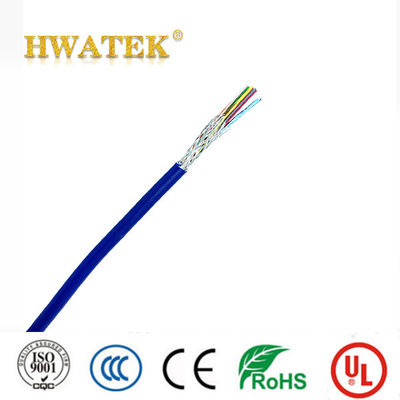 150V Elektrik Esnek Kablo UL2576 2C X 22AWG (7/0.254T) bakır örgülü PVC kılıflı kablo