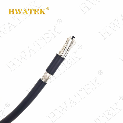 UL 20236 2C x 26AWG Kağıtlı ve Gümüş kaplamalı Sabun bakır  yalıtım TPU ceket RG 179 Kablo