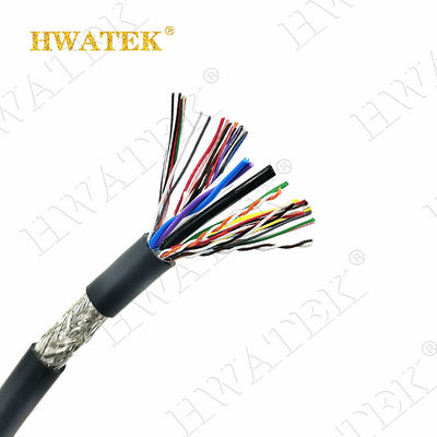 UL20276 Kalaylı Bakır Örgülü 6C×28AWG+ 1P x 28AWG örgülü 80℃ 30V PP izolasyon PVC kılıflı Kablo