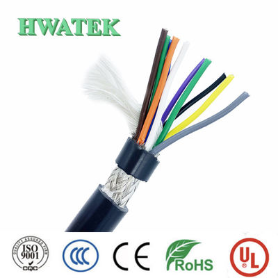 UL2468 Kalaylı Bakır Çok Telli Endüstriyel Esnek Kablo, SR-PVC Yalıtımlı PVC Kılıflı 15C×24AWG+ADB