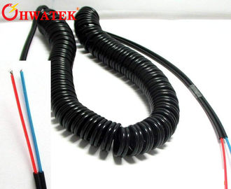 Yüksek Esneklik Elektrik Kıvrımlı Uzatma Kurşun Kıvırcık Kordon Kablo Custom Made