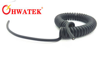 Özel Spiral Elektrik Teli Coiled Flex Kablo UL &amp; CUL Sertifikalı İyi Esneklik