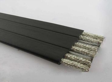 PVC Kılıf Kalaylı Bakır Örgülü Korumasız Yassı Kablo 300V 105℃ UL2651 10F × 22AWG