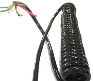 Renkli Korumalı Elektrik Yay Sarılı Elektrik Teli Kıvırcık Flex Kablo Mulit Çekirdek