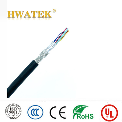 UL2464 PVC örgü korumalı güç kablosu 24-28AWG 300V endüstriyel tel