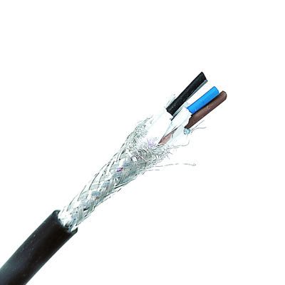 Kalaylı Bakır Örgülü Kalkan AEB Kablosu UL2919 1P × 24AWG (7 / 0.20 T) 30V PVC Kılıf Yalıtımı